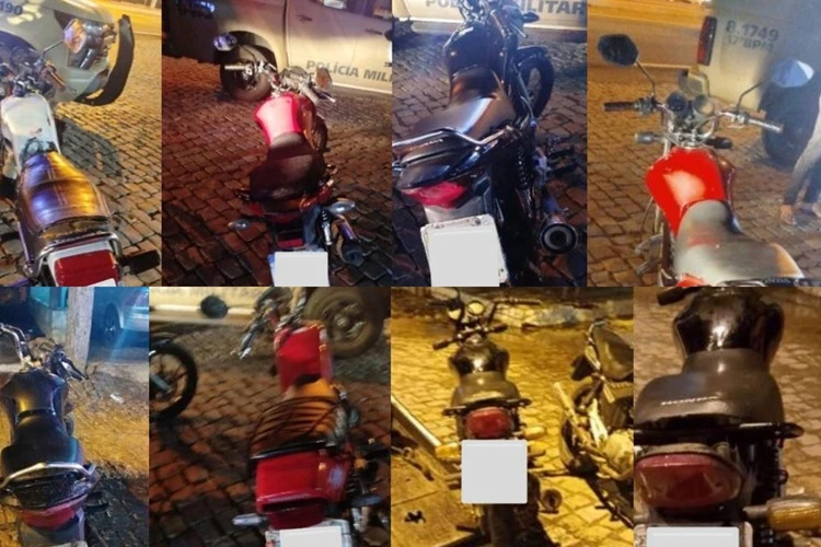 17º BPM apreende oito motocicletas e reforço na segurança pública em Candiba