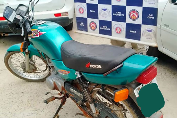Técnico em contabilidade recupera moto furtada depois de cinco anos em Brumado