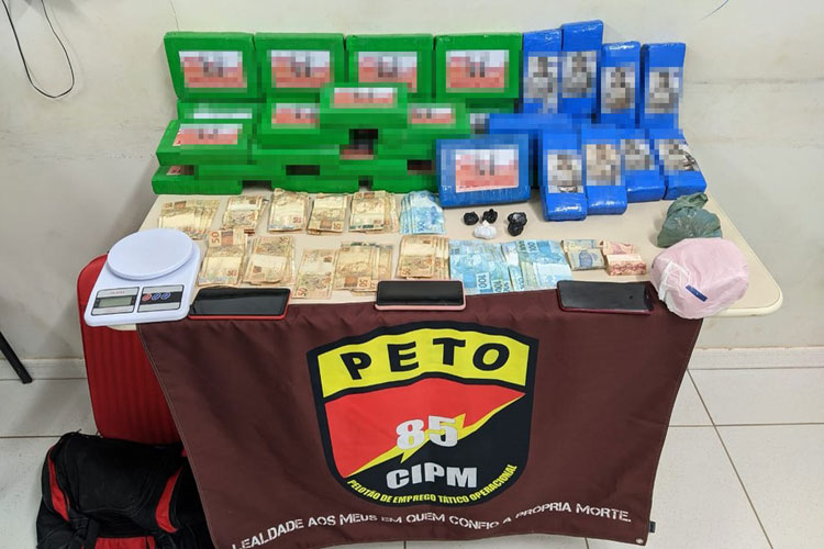 Mototaxista é preso ao fazer delivery de droga e polícia encontra 22 kg de cocaína no oeste da Bahia
