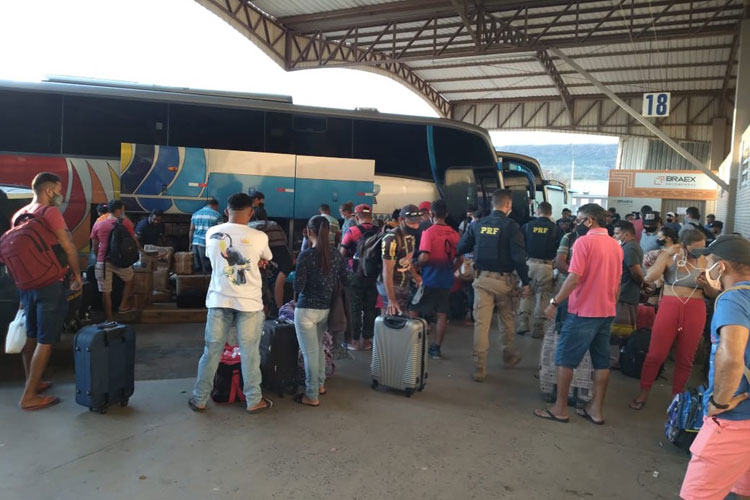 Homem é preso e cinco ônibus clandestinos são apreendidos durante operação no oeste da Bahia