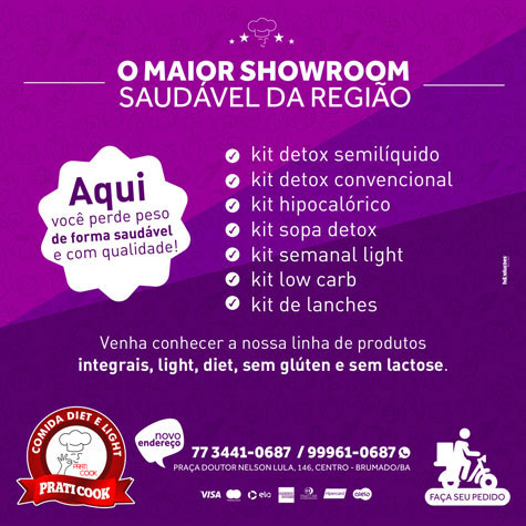 Praticook: O maior showroom saudável em Brumado