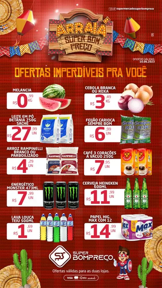 Confira as promoções no Supermercado Super Bom Preço em Brumado