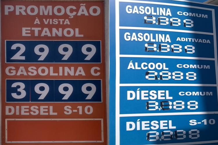 Preço da gasolina varia entre R$ 3,999 e R$ 4,399 em Brumado