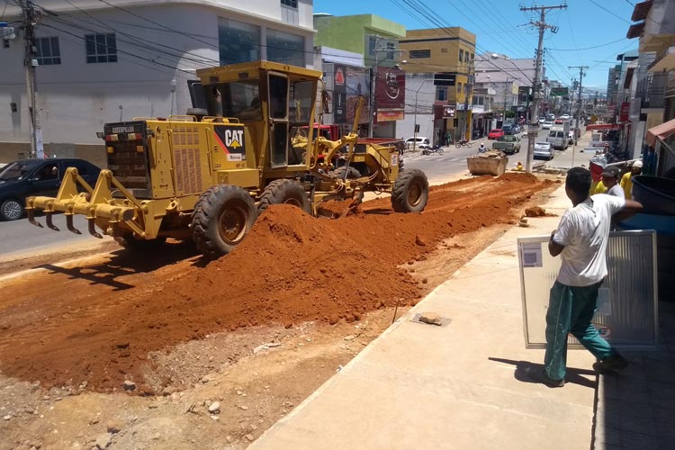 Obras irão reordenar fluxo na Avenida Antônio Mourão Guimarães, via comercial de Brumado
