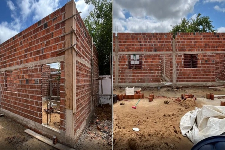 Prefeito acompanha ampliação da Escola Raios de Sol em Malhada de Pedras