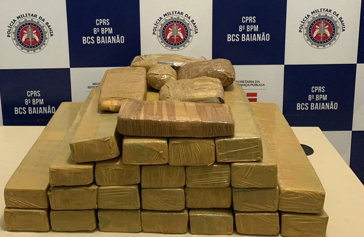 Homem é preso com 30 quilos de maconha, cocaína e crack na cidade de Porto Seguro