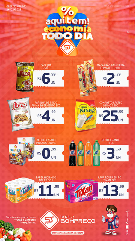 Confira as promoções no Supermercado Super Bom Preço em Brumado