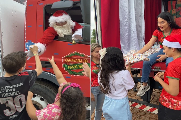 Primeira-dama resgata Caravana do Papai Noel e leva brinquedos a crianças de Brumado