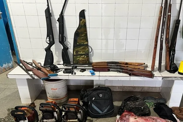 Cippa realiza prisões por crime ambiental e porte ilegal de armas em Oliveira dos Brejinhos