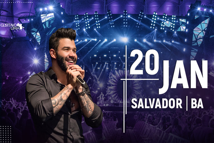 Gusttavo Lima se apresentará no Holiday Folia, em Salvador, no dia 20 de janeiro