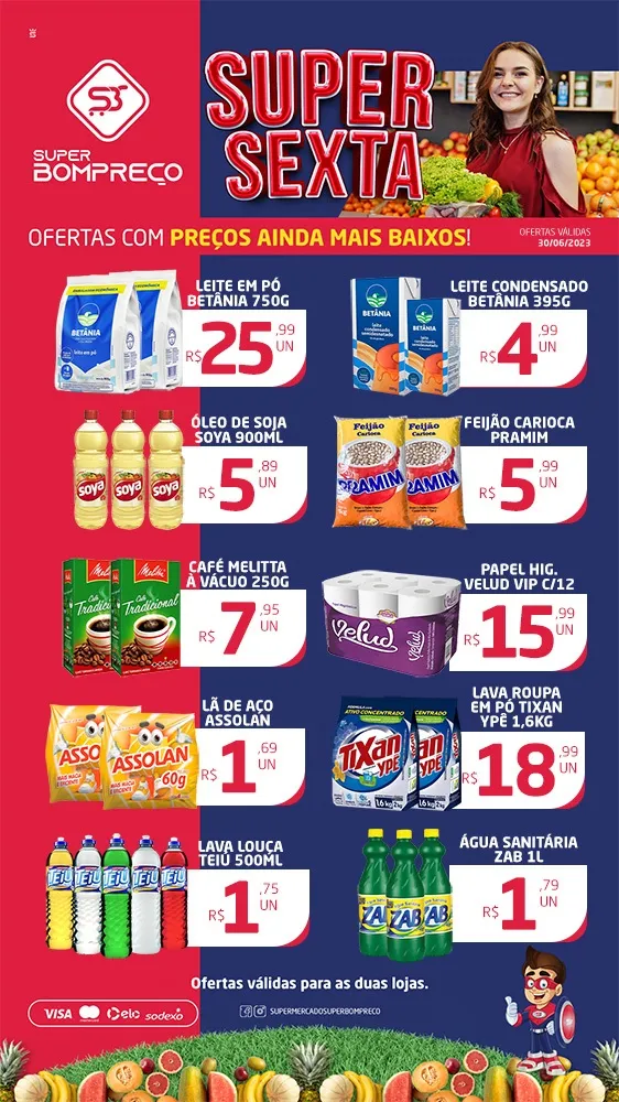 Confira as promoções no Supermercado Super Bom Preço em Brumado