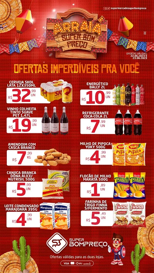 Confira as promoções no Supermercado Super Bom Preço em Brumado