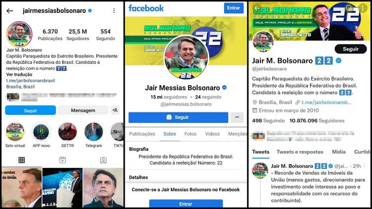 Jair Bolsonaro ainda se apresenta como presidente da República nas redes sociais