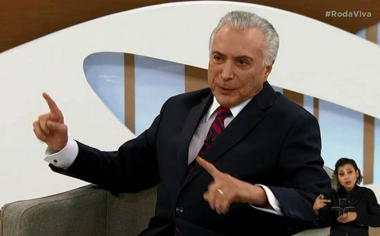 'Eu jamais apoiei ou fiz empenho pelo golpe', diz Michel Temer sobre impeachment de Dilma Rousseff