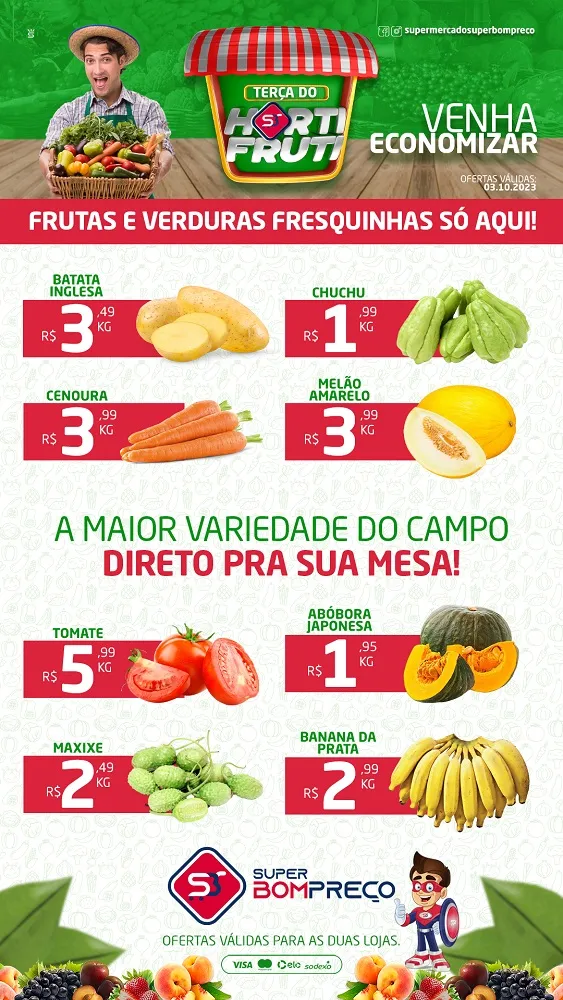 Confira as promoções no Supermercado Super Bom Preço em Brumado