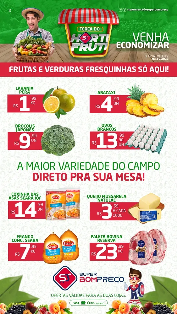 Confira as promoções no Supermercado Super Bom Preço em Brumado