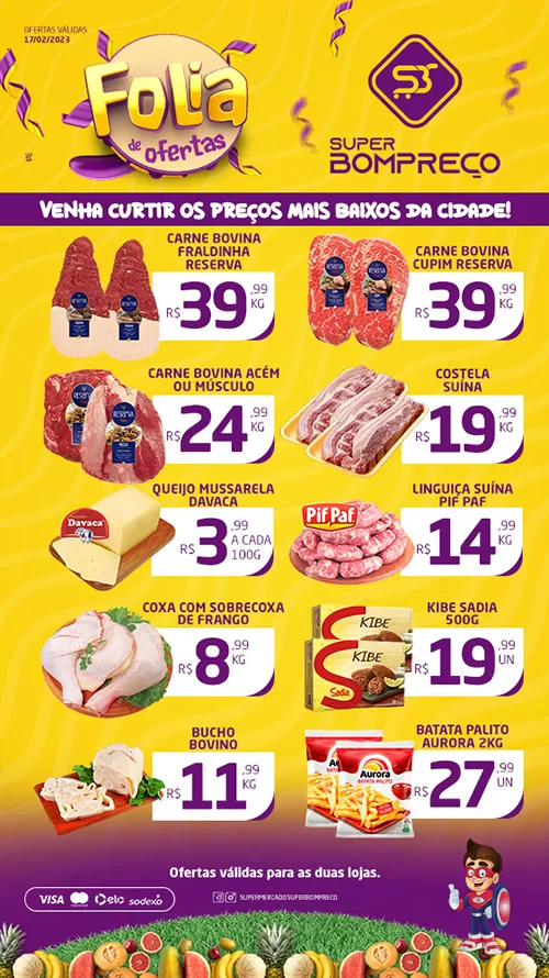 'Carnaval de Ofertas': Confira as promoções no Supermercado Super Bom Preço em Brumado