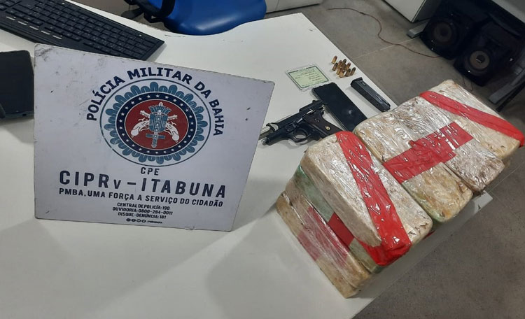 Dezesseis quilos de cocaína são apreendidos em Itapetinga