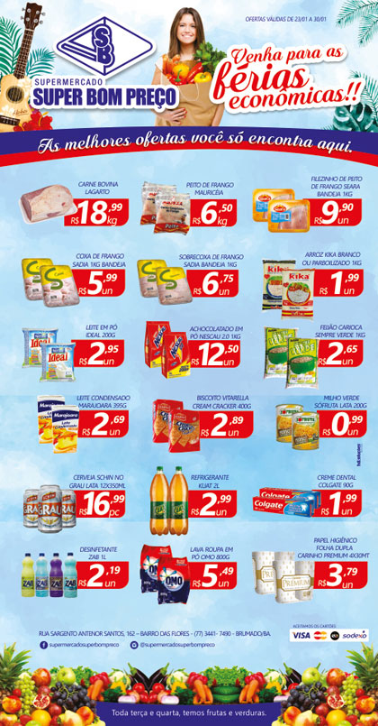 Confira as promoções no Supermercado Super Bom Preço em Brumado