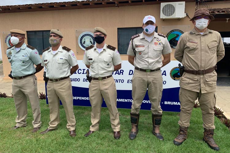 CIPRv de Brumado recebe três aspirantes a oficial