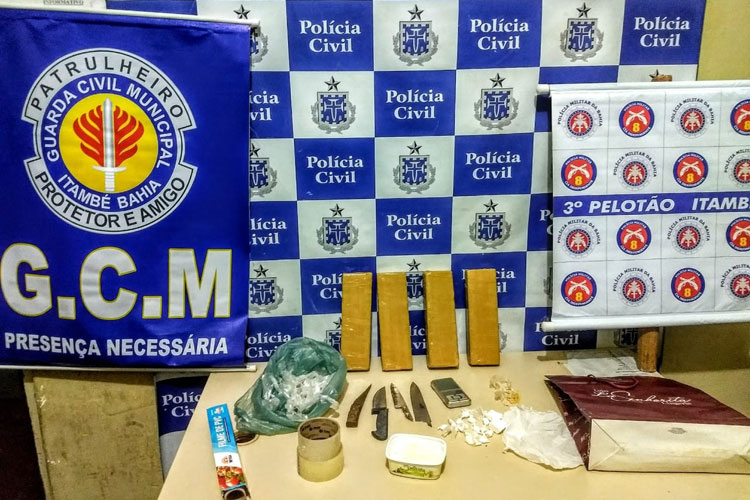 Polícia apreende 3,5 kg de drogas em Itambé