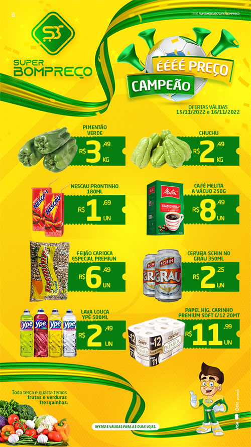 Confira as promoções no Supermercado Super Bom Preço em Brumado