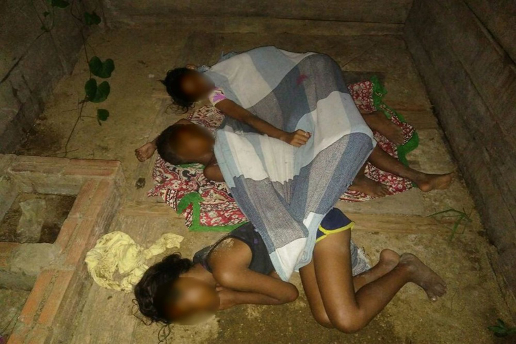 Polícia resgata três irmãos que dormiam dentro de chiqueiro
