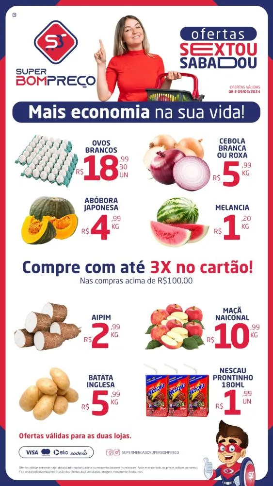 Confira as promoções no Supermercado Super Bom Preço em Brumado