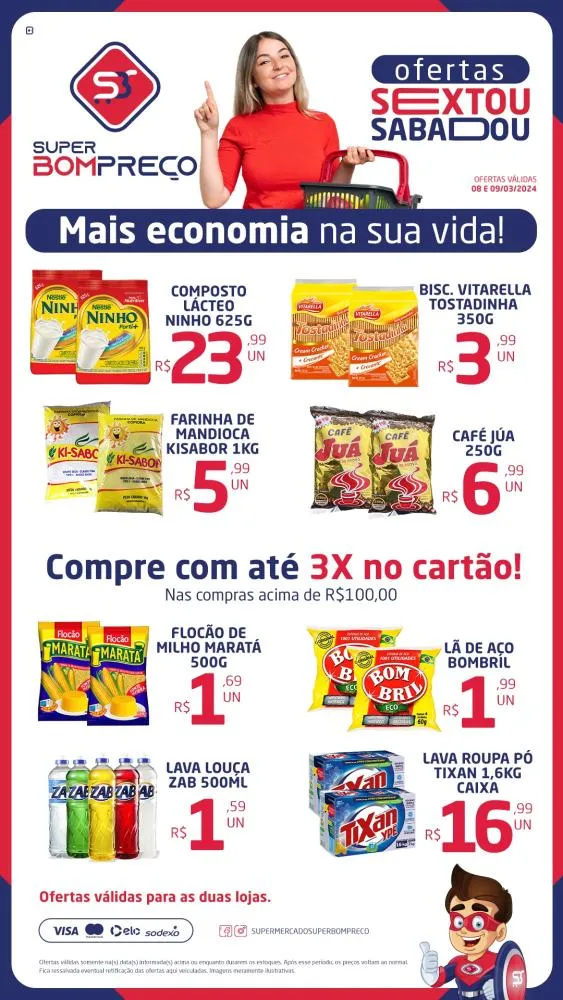 Confira as promoções no Supermercado Super Bom Preço em Brumado