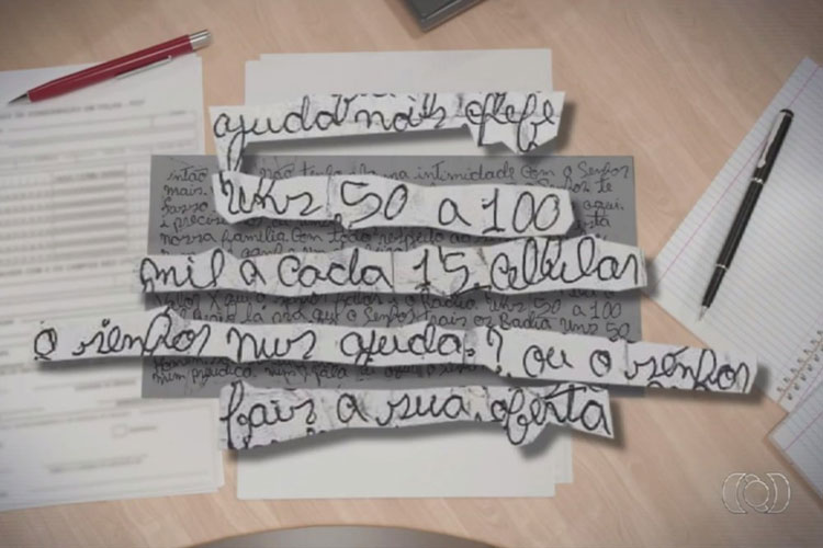 Agente penitenciário mostra carta em que preso oferece R$ 100 mil para ele deixar entrar celular