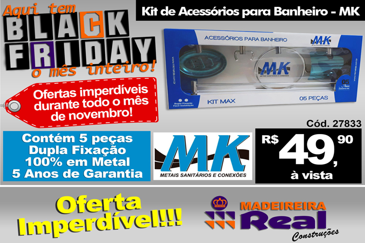 Confira as promoções de Black Friday na Madeireira Real em Brumado