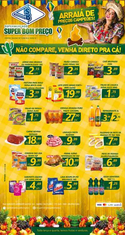 Confira as promoções no Supermercado Super Bom Preço em Brumado