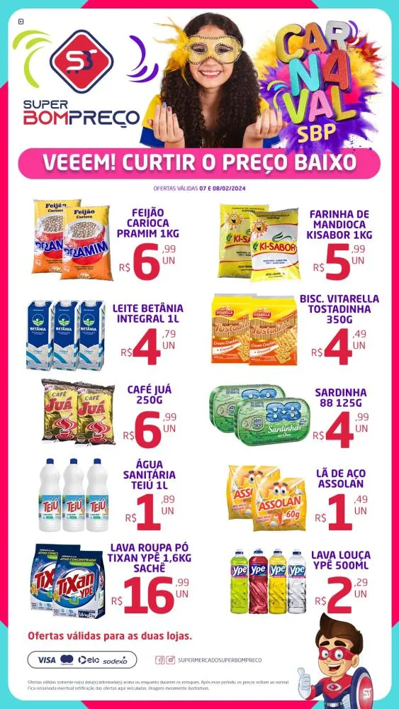 Confira as promoções no Supermercado Super Bom Preço em Brumado