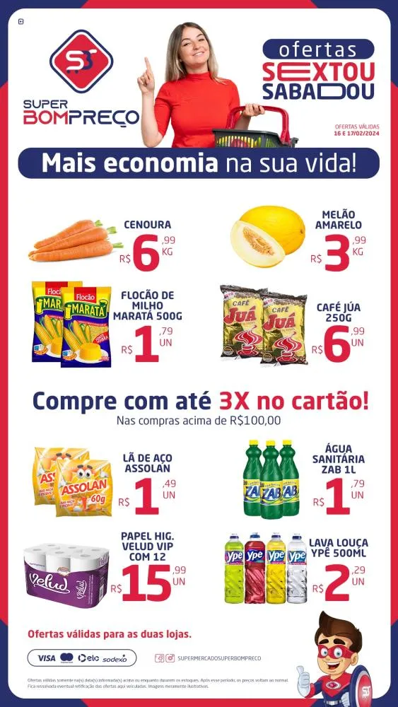 Confira as promoções no Supermercado Super Bom Preço em Brumado