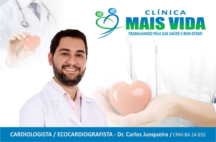 Cardiologista Carlos Junqueira, iniciará atendimento na Clínica Mais Vida em Brumado