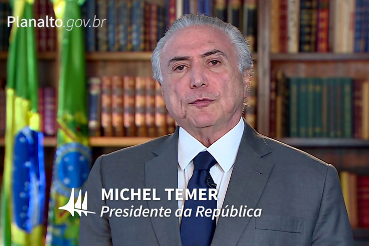 Com saída de Rodrigo Janot, Lava Jato terá 'rumo correto', diz Michel Temer