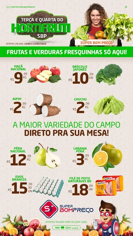 Confira as promoções no Supermercado Super Bom Preço em Brumado