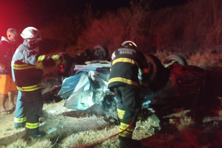 BR-349: Motorista morre após veículo capotar em Bom Jesus da Lapa