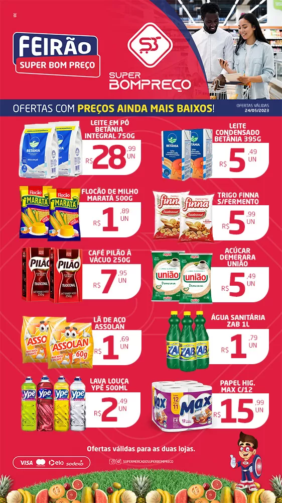 Confira as promoções no Supermercado Super Bom Preço em Brumado