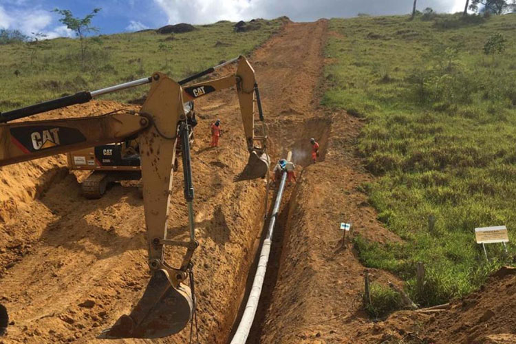 Obras do Gás Sudoeste que chegará a Brumado seguem de vento em popa