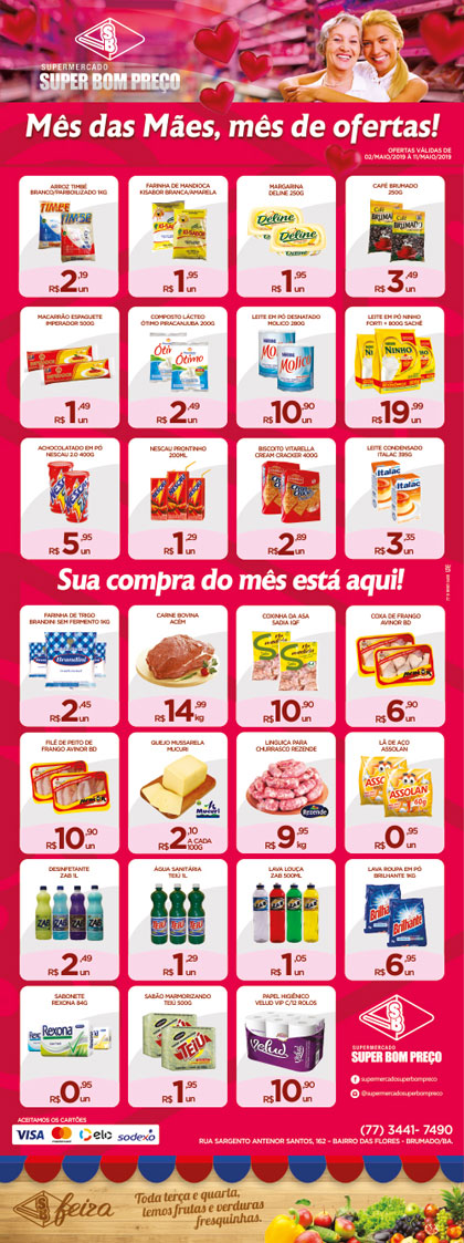 Confira as promoções no Supermercado Super Bom Preço em Brumado