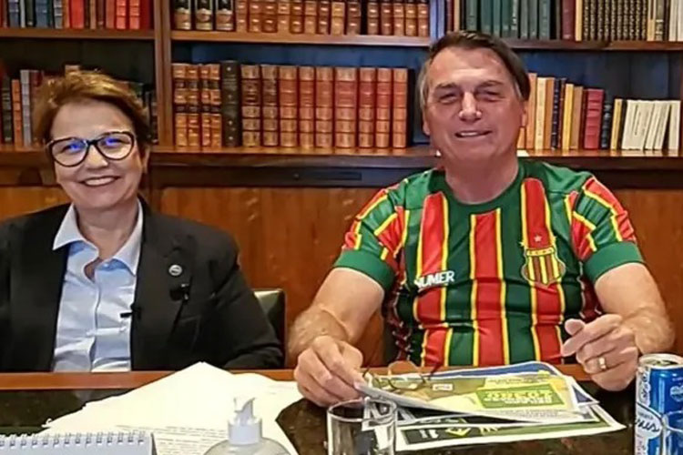 Tereza Cristina é nome forte para ser vice de Jair Bolsonaro em 2022