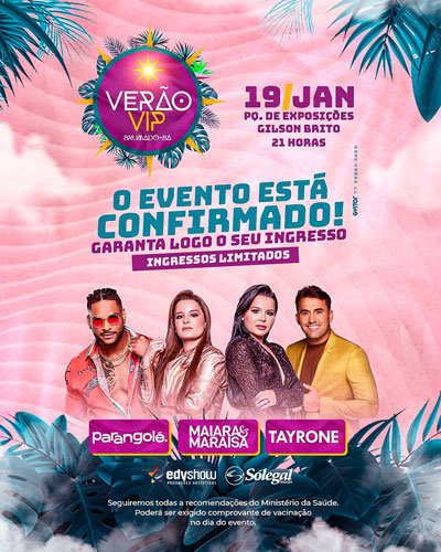 Verão Vip está confirmado em Brumado