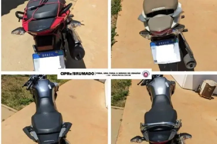 2ª CIPRv recupera 4 motos roubadas em ônibus de turismo na cidade de Caetité