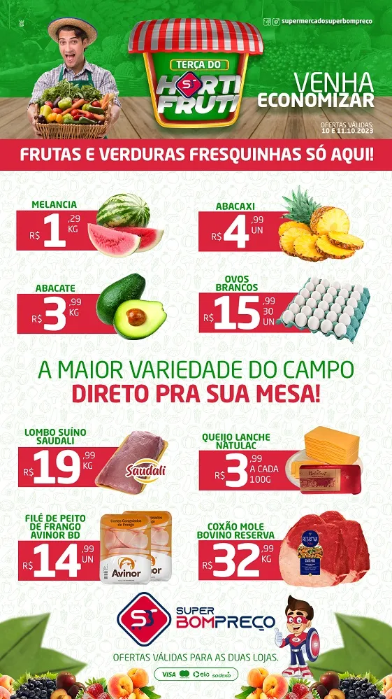 Confira as promoções no Supermercado Super Bom Preço em Brumado