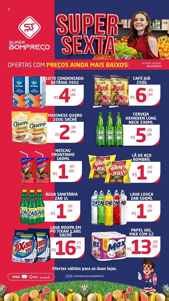 Confira as promoções no Supermercado Super Bom Preço em Brumado