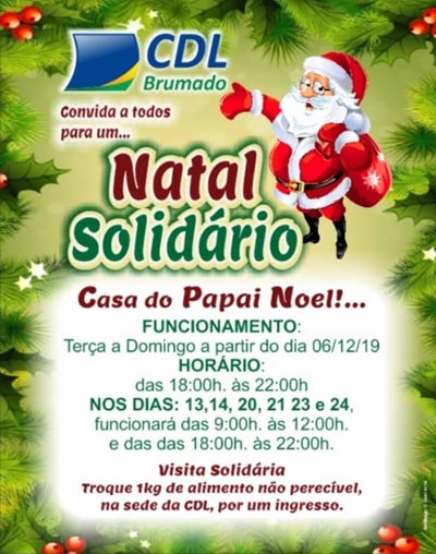 CDL de Brumado prepara programação especial de Natal para inauguração da Casa do Papai Noel