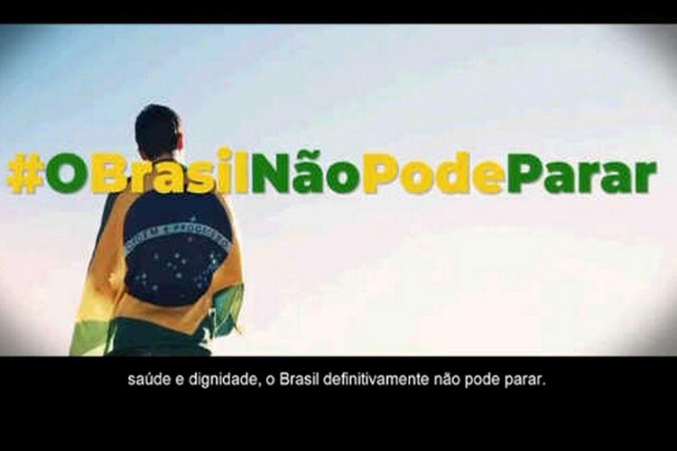 Covid-19: Propaganda do governo federal estimula fim do isolamento social