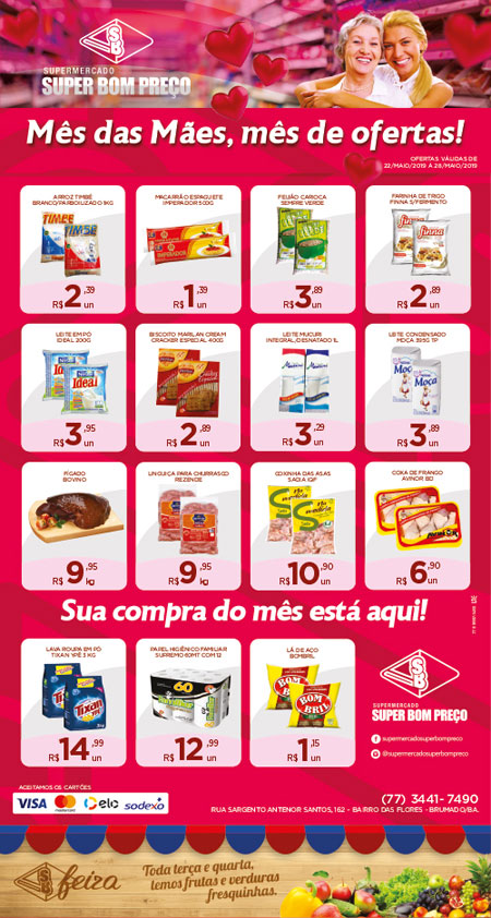 Confira as promoções no Supermercado Super Bom Preço em Brumado