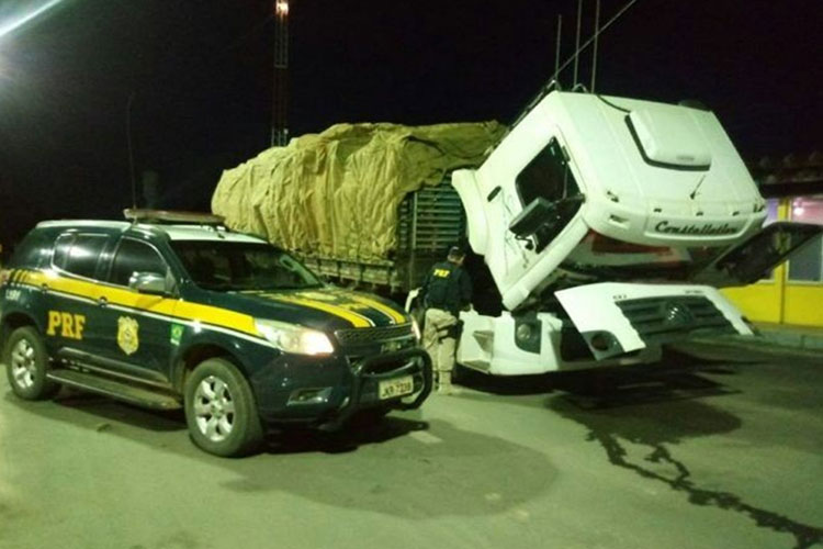 Barreiras: Polícia apreende caminhão com placa clonada de Livramento de Nossa Senhora